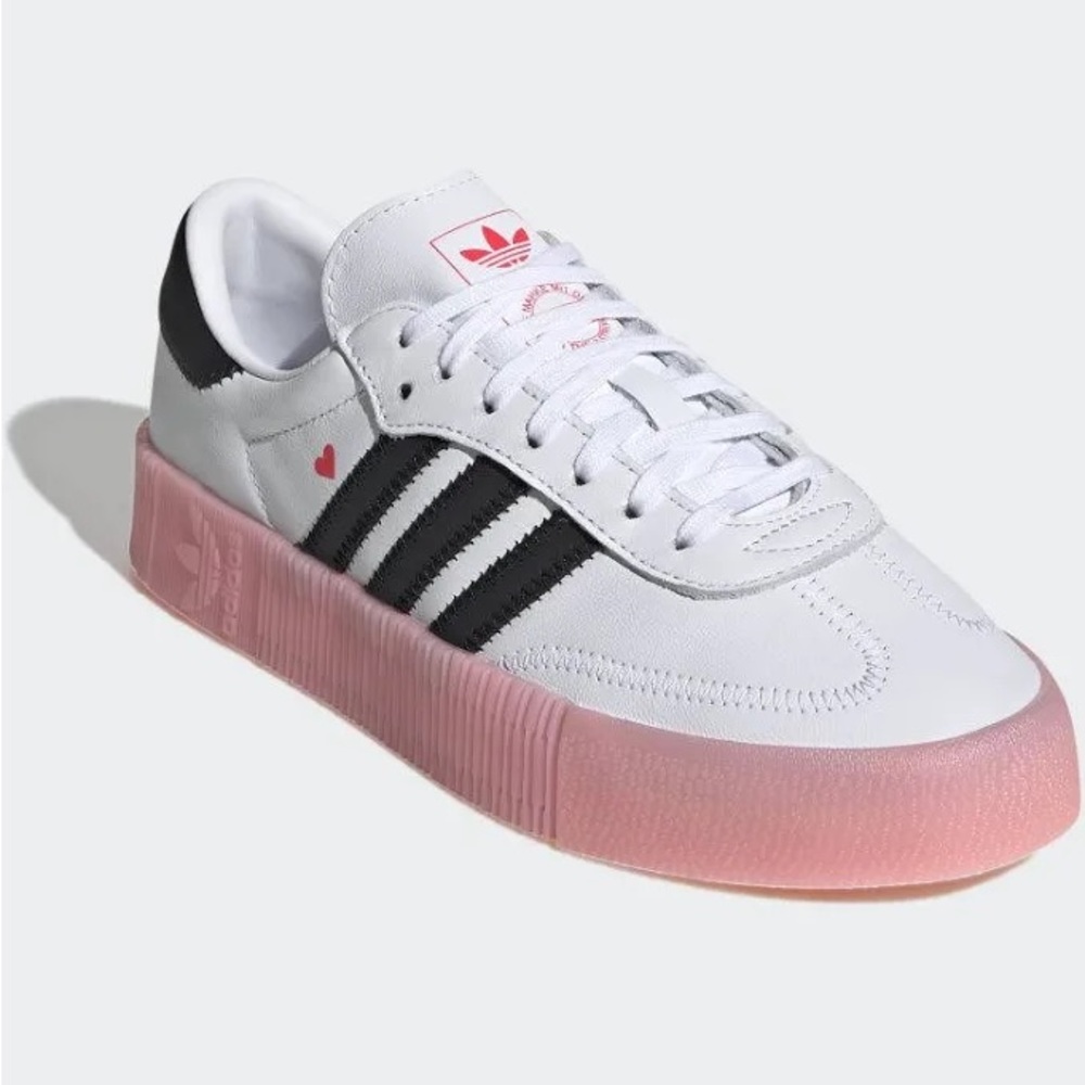 ADIDAS BNWT Sambarose Valentine Limited Ed. Size 5.5